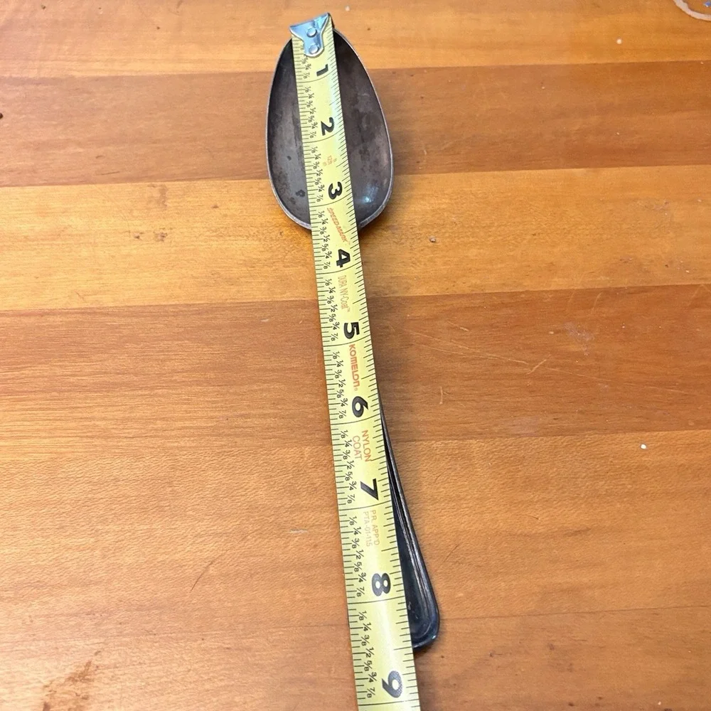 Gorham Old French Sterling Silver Table Serving Spoon 8.5